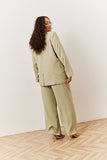 Pleated Wide Leg Trouser